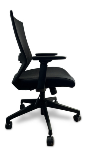 UDOBÄR Siège de bureau pivotant Iron avec mécanisme synchrone, dossier maille avec support, noir