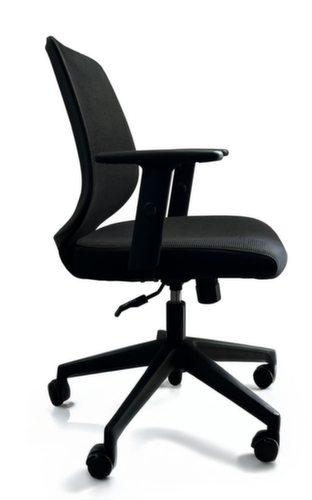 UDOBÄR chaise de bureau pivotante Shield avec mécanisme de basculement, dossier maille avec support, noir