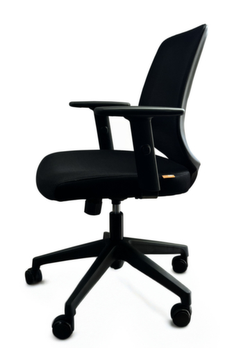 UDOBÄR chaise de bureau pivotante Shield avec mécanisme de basculement, dossier maille avec support, noir