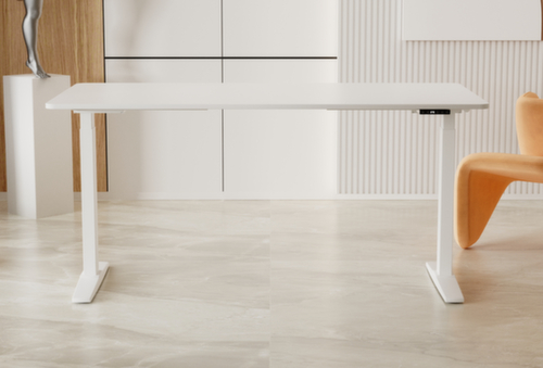 UDOBÄR bureau à hauteur réglable électriquement avec piètement en T