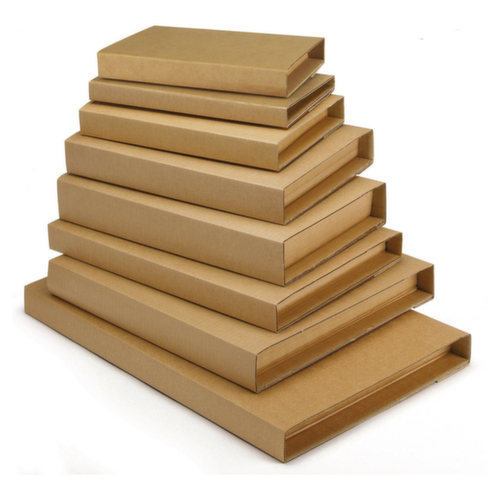 Étui brun avec fermeture adhésive