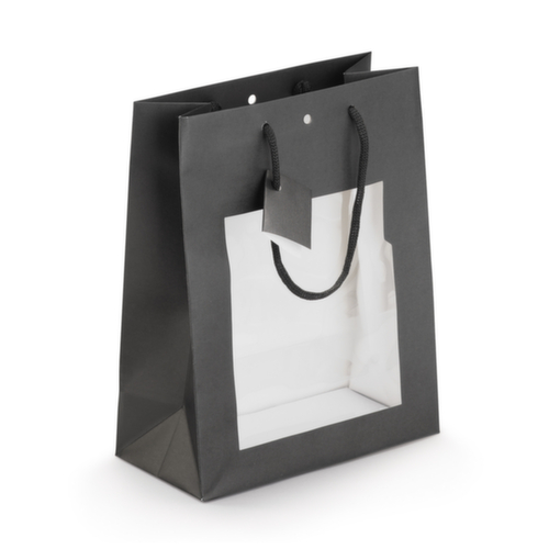 10 sacs noirs vitrine avec fenêtre latéral