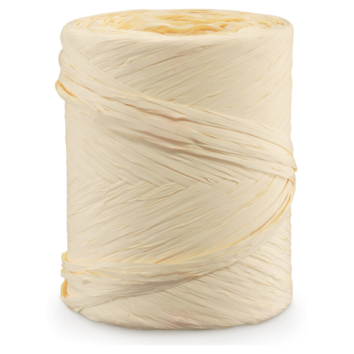 Bolduc effet raphia couleur ivoire