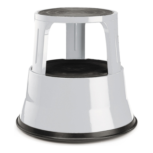 Tabouret marche-pied gris clair