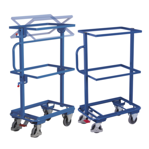 chariot de transport de bacs pour bacs norme Europe