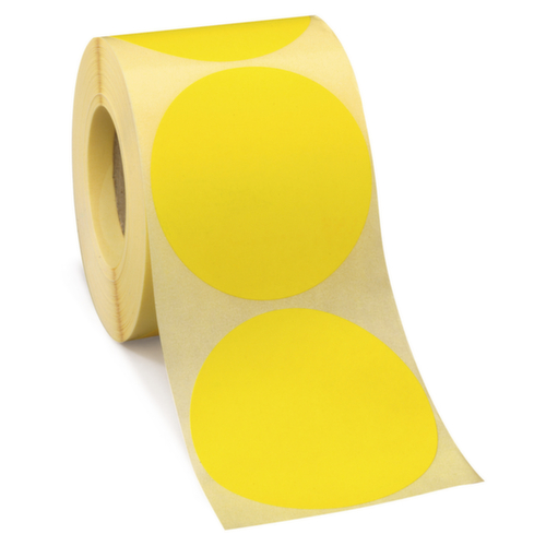 Pastille de couleur amovible jaune 70 mm