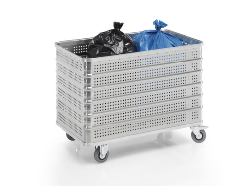 Gmöhling Fourgon en aluminium G®-TRANS à parois et plancher perforés, capacité 430 l