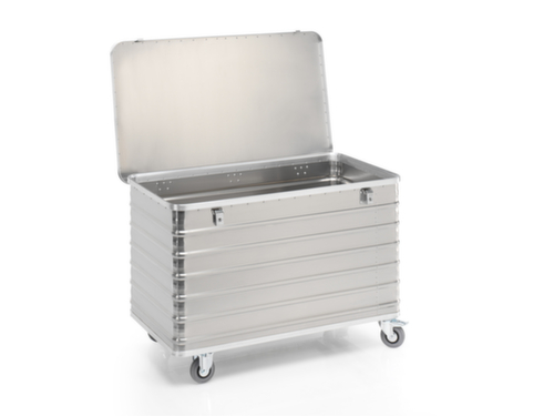 Gmöhling Chariot conteneur aluminium G®-TRANS, capacité 560 l