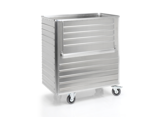 Gmöhling Chariot à caisses en aluminium avec paroi pliante, capacité 1050 l