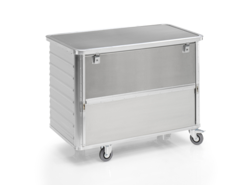 Gmöhling Chariot à caisses en aluminium G®-DOCU avec ouverture d'accès, capacité 650 l
