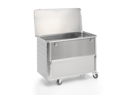 Gmöhling Chariot à caisses en aluminium G®-DOCU avec ouverture d'accès, capacité 650 l