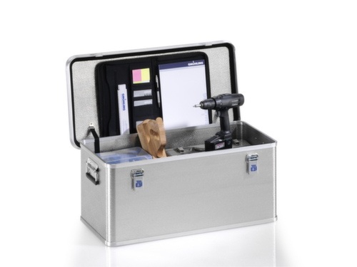 Gmöhling caisse de transport G®-professional BOX en tôle d'aluminium structuré