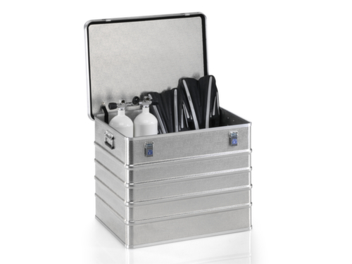 Gmöhling caisse de transport G®-professional BOX en tôle d'aluminium structuré