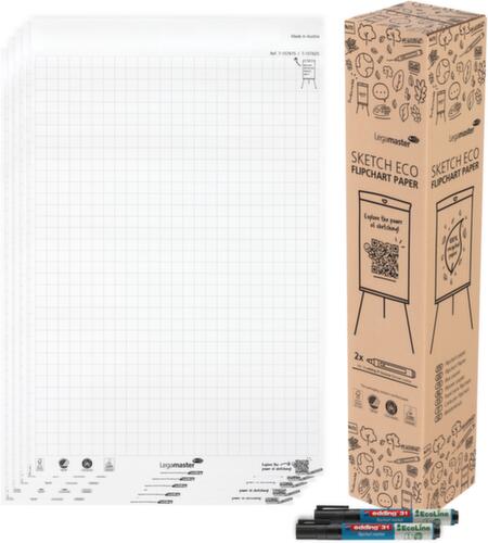 Legamaster papier pour chevalets de conférence SKETCH ECO avec 20 feuilles