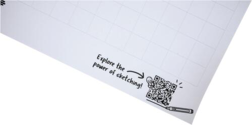 Legamaster papier pour chevalets de conférence SKETCH ECO avec 20 feuilles
