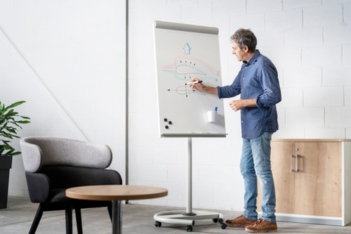 Rocada Chevalet de conférence mobile, hauteur 1500 - 1900 mm