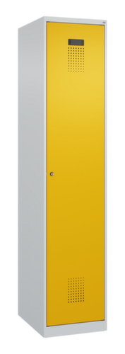 C+P Armoire vestiaire Evolo PLUS pour une séparation en noir et blanc, largeur de compartiment 400 mm