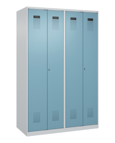 C+P Armoire vestiaire pour EPI Evolo PLUS pour une séparation en noir et blanc, largeur de compartiment 300 mm