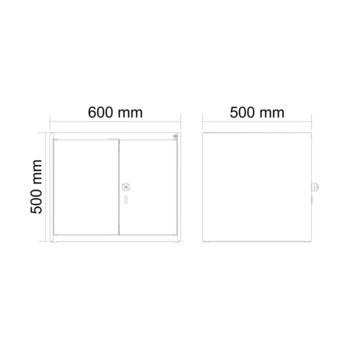 rehausse d'armoire avec double compartiment