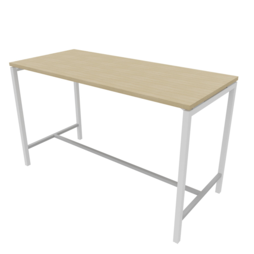 Quadrifoglio Table haute Creo pour conférences, hauteur x largeur x profondeur 1070 x 1800 x 800 mm, panneau chêne