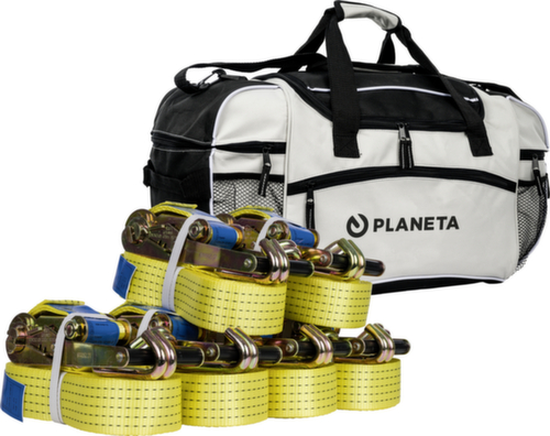 6 sangles d'arrimage avec crochets profilés