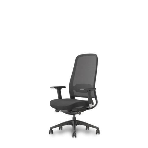 UDOBÄR Fauteuil de bureau pivotant Orsa avec accoudoirs 4D, Dossier maille, noir