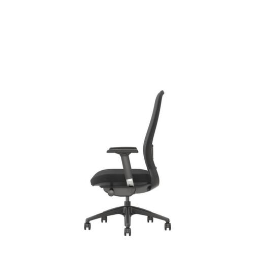 UDOBÄR Fauteuil de bureau pivotant Orsa avec accoudoirs 4D, Dossier maille, noir
