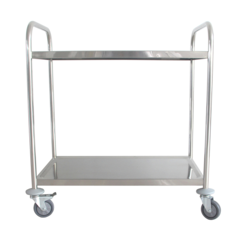 UDOBÄR Chariot pour l'alimentaire en acier inoxydable, force 100 kg, 2 plateaux