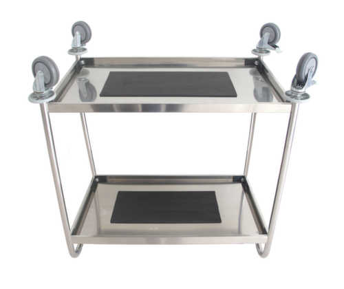 UDOBÄR Chariot pour l'alimentaire en acier inoxydable, force 100 kg, 2 plateaux