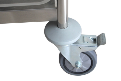 UDOBÄR Chariot pour l'alimentaire en acier inoxydable, force 100 kg, 2 plateaux