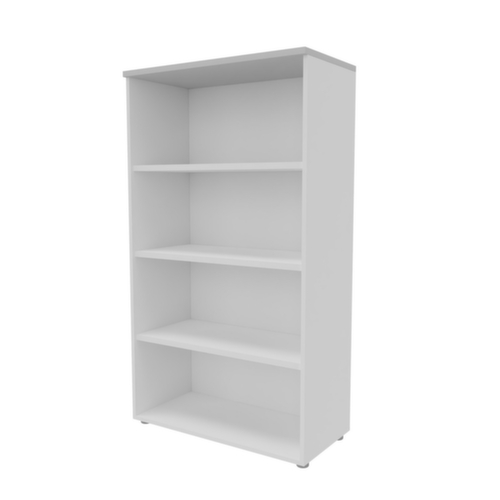 Quadrifoglio Rayonnage de bureau Practika, largeur 900 mm, 4 HC, blanc/gris