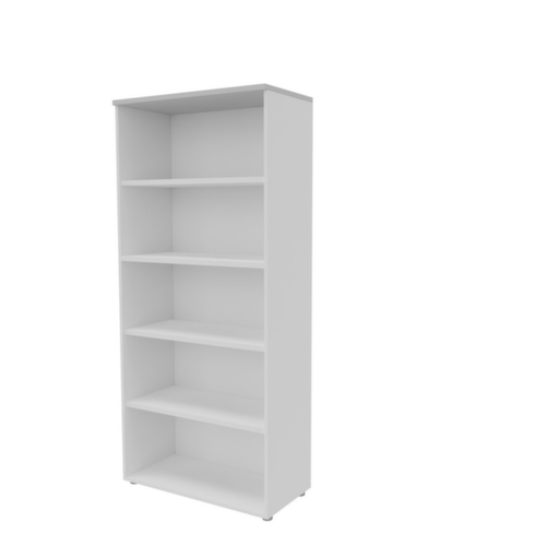 Quadrifoglio Rayonnage de bureau Practika, largeur 900 mm, 5 HC, blanc/gris