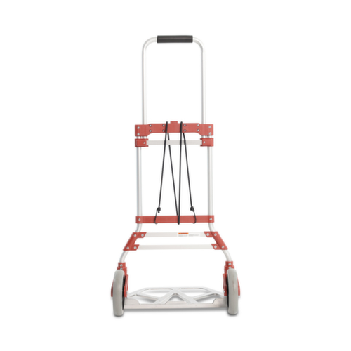 UDOBÄR diable de manutention en aluminium rabattable, force 100 kg, caoutchouc plein bandage