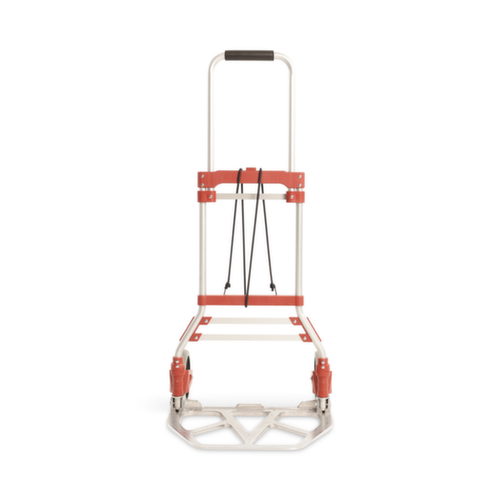 UDOBÄR diable de manutention en aluminium rabattable, force 100 kg, caoutchouc plein bandage