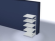 hofe système de rayonnages sans vis de conception standard, hauteur x largeur x profondeur 2000 x 1010 x 835 mm, 5 tablettes
