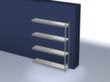 hofe Rayonnage grande largeur avec tablettes en acier