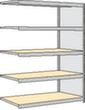regalwerk Rayonnage sans boulons à plateaux agglomérés avec tablettes, hauteur x largeur x profondeur 2000 x 1695 x 600 mm, 5 tablettes