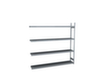 hofe Rayonnage grande largeur avec tablettes en acier
