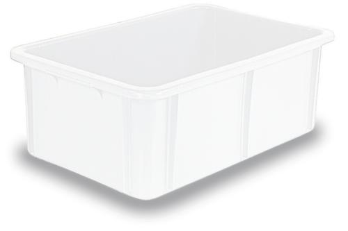 Stapelbehälter für Lebensmittel, naturweiss, Inhalt 40 l Standard 1 L