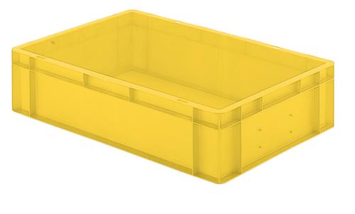 Lakape Euronorm-Stapelbehälter Favorit Wände + Boden geschlossen, gelb, Inhalt 26 l