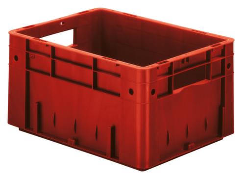 Euronorm-Stapelbehälter, rot, Inhalt 17,5 l Standard 1 L