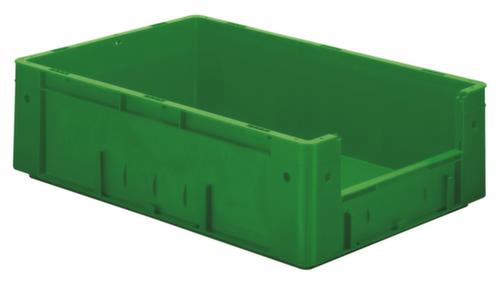 Euronorm-Stapelbehälter mit Eingriff, grün, Inhalt 31 l Standard 1 L