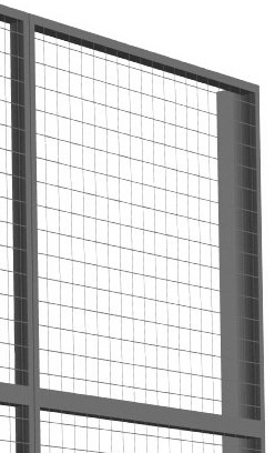TROAX Wand-Aufsatzelement Extra für Trennwandsystem, Breite 1200 mm