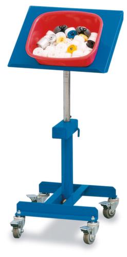 RAPIDLIFT Neigbarer Materialständer mit Höhenverstellung per Fußpedal, Traglast 150 kg, Höhe 720 - 1070 mm Standard 1 L