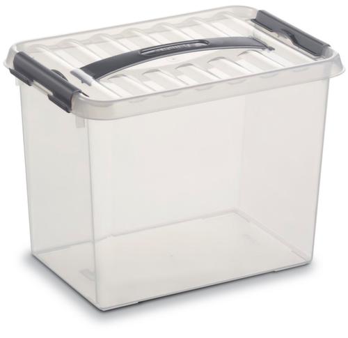 Stapelbare Aufbewahrungsbox, transparent, Inhalt 6 l, Stülpdeckel Standard 1 L