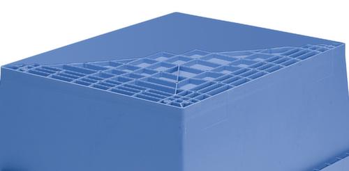 Großvolumen-Mehrwegbehälter mit Doppelboden + Kufen, Inhalt 151 l Detail 1 L