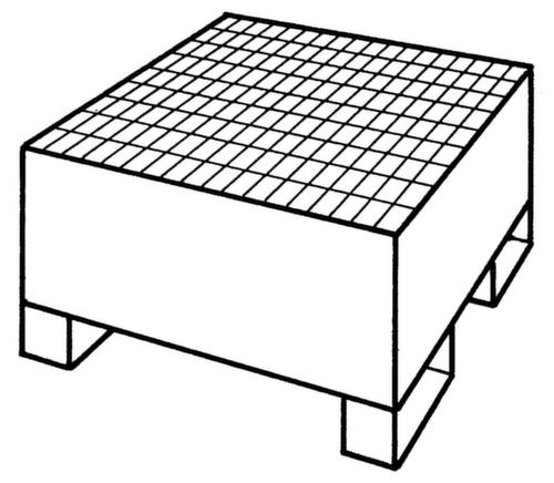 Lacont Auffangwanne, für 1 x 200-Liter-Fass Technische Zeichnung 1 L