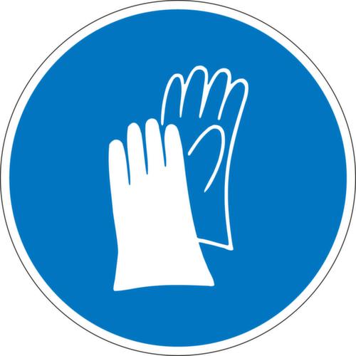 Gebotsschild Handschutz benutzen, Aufkleber Standard 1 L