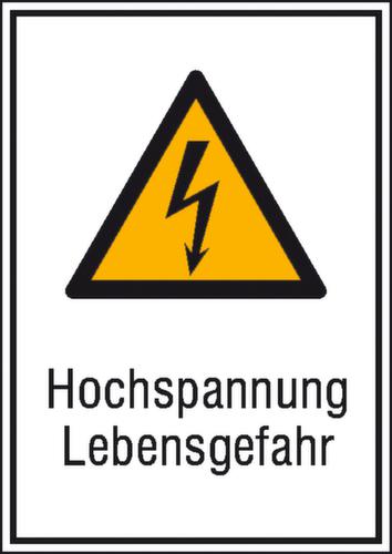 Warnschild vor elektrischer Spannung, Wandschild Standard 1 L
