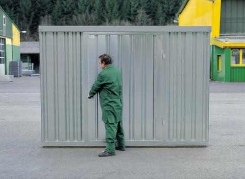 Säbu Verzinkter Materialcontainer FLADAFI® mit Flügeltür Milieu 4 L